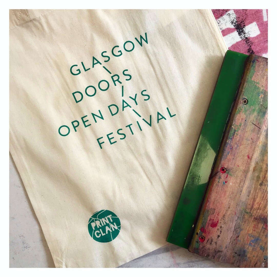 We're looking forward to the return of @glasgowdodf next week, which has an absolutely stellar programme of events &amp; activities 🤩 We'll be open for visitors in the studio on Friday 16th &amp; Saturday 17th for anyone who wants to check out what 