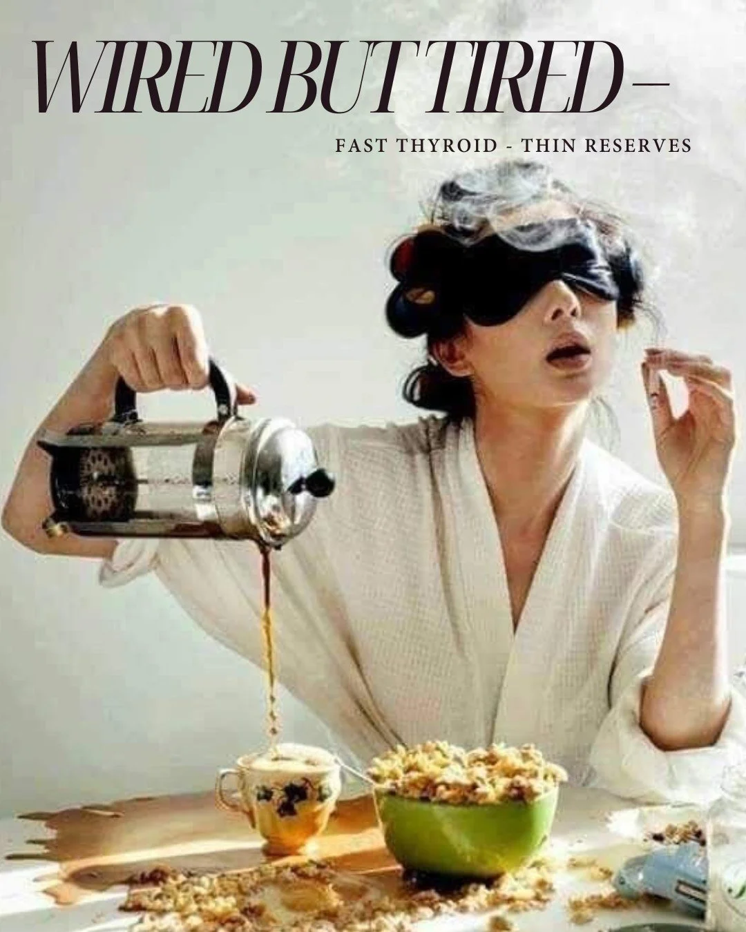 Biomedicine describes hyperthyroidism in terms of hormonal excess and immune dysregulation. Ayurveda understands the same pattern as disturbed fire and movement: heightened metabolic heat (Pitta) and intensified motion and nervous system arousal (Vat