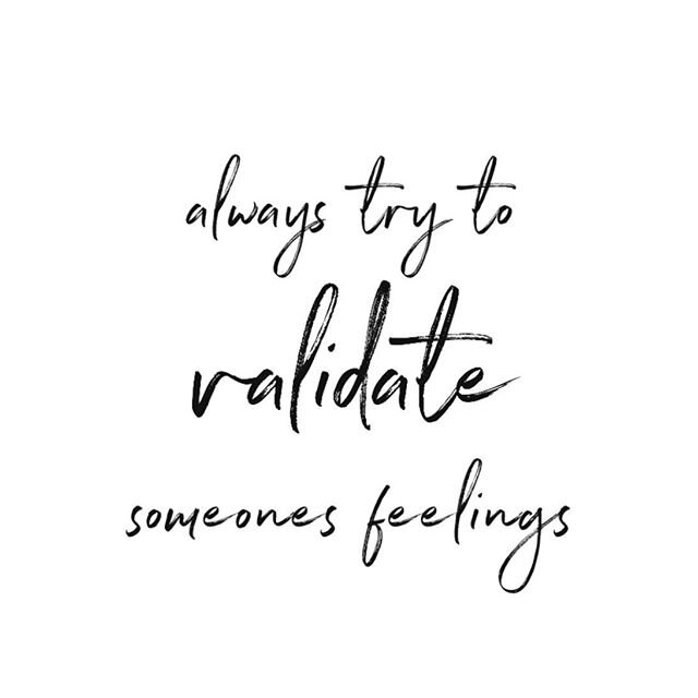 S U P P O R T | This is some of the best advice someone ever gave me. Rather than dismiss a feeling, or simply say &ldquo;don&rsquo;t worry&rdquo;, it&rsquo;s far kinder to validate them.
.
.
Validation doesn&rsquo;t necessarily mean we agree with an