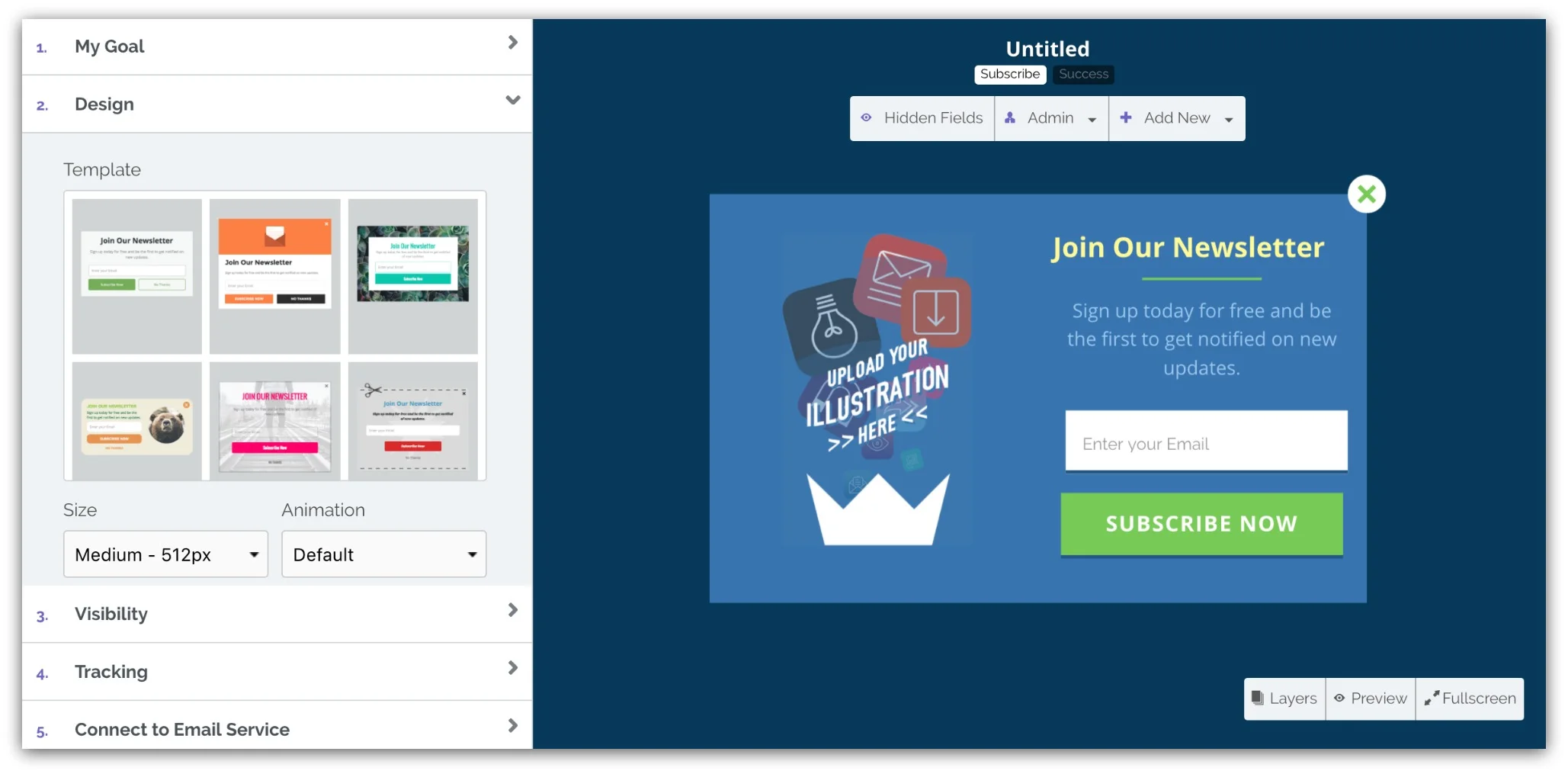An easy way to collect email addresses