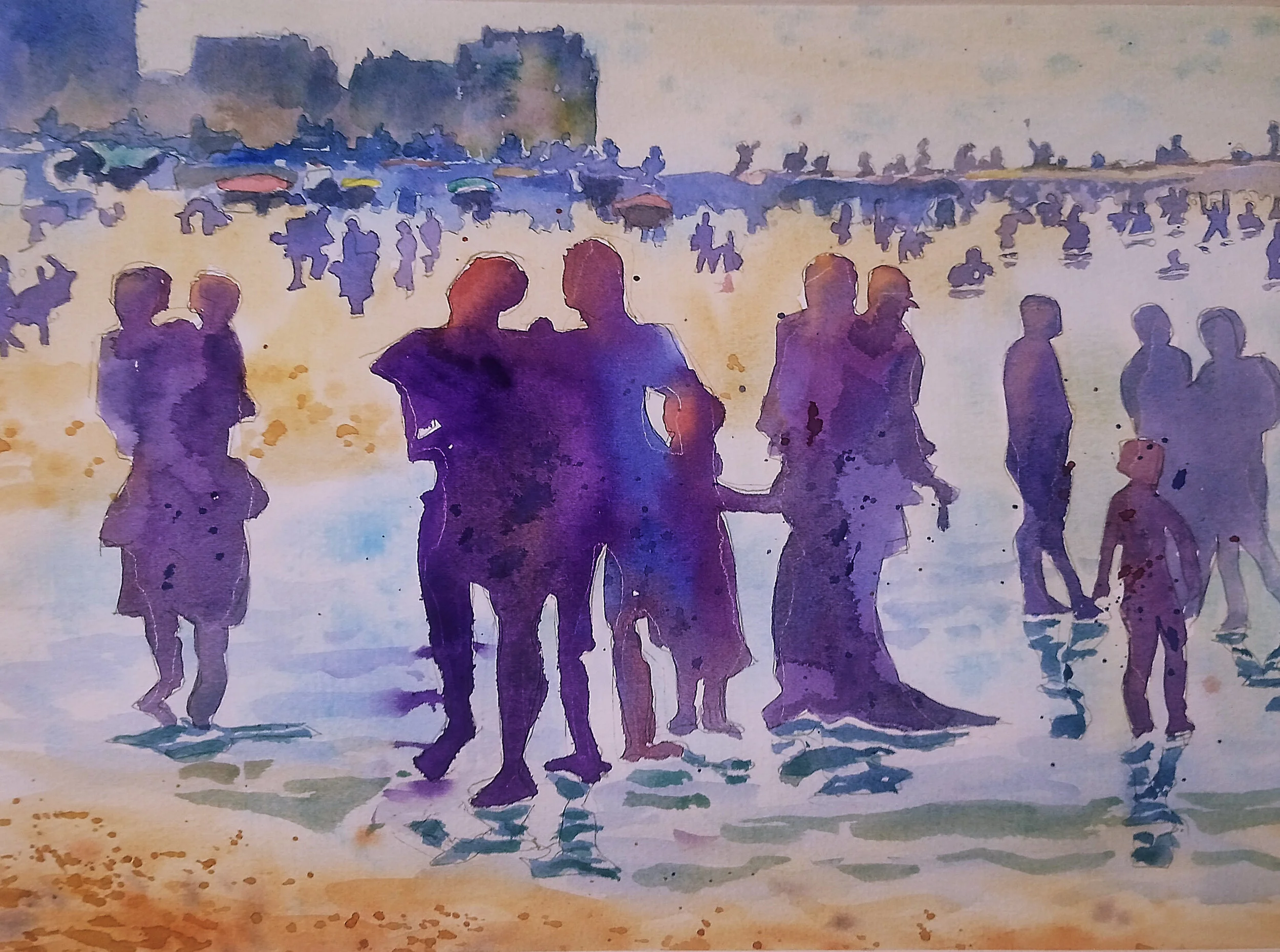 Les Saltimbanques a la mer