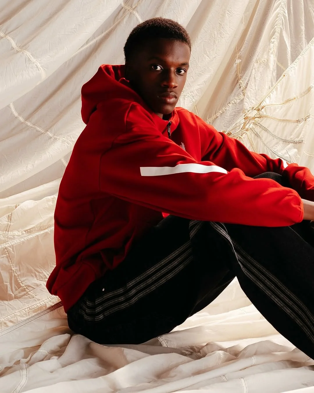 @prodirectsoccer @adidas in the studio with young footballer talent @treynyoni.10 @harrisonarmstrong._ ⚽️