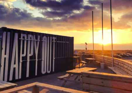 The only cafe on Bull Island, Dublin