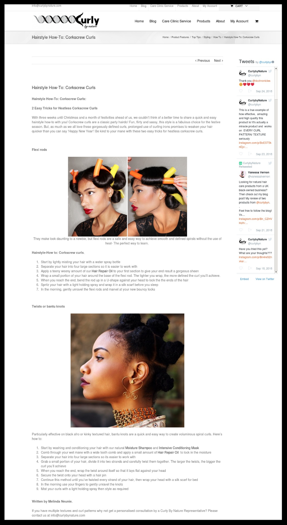 Hairstyle How-to: Corkscrew Curls