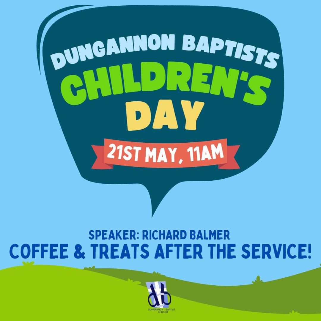 π€©ππππππ₯ππ‘π¦ πππ¬π€©
This Sunday morning from 11AM we invite you all to our annual Childrens day! Richard Balmer from CrossLinks will be speaking. Hope to see you all! π₯³π₯³