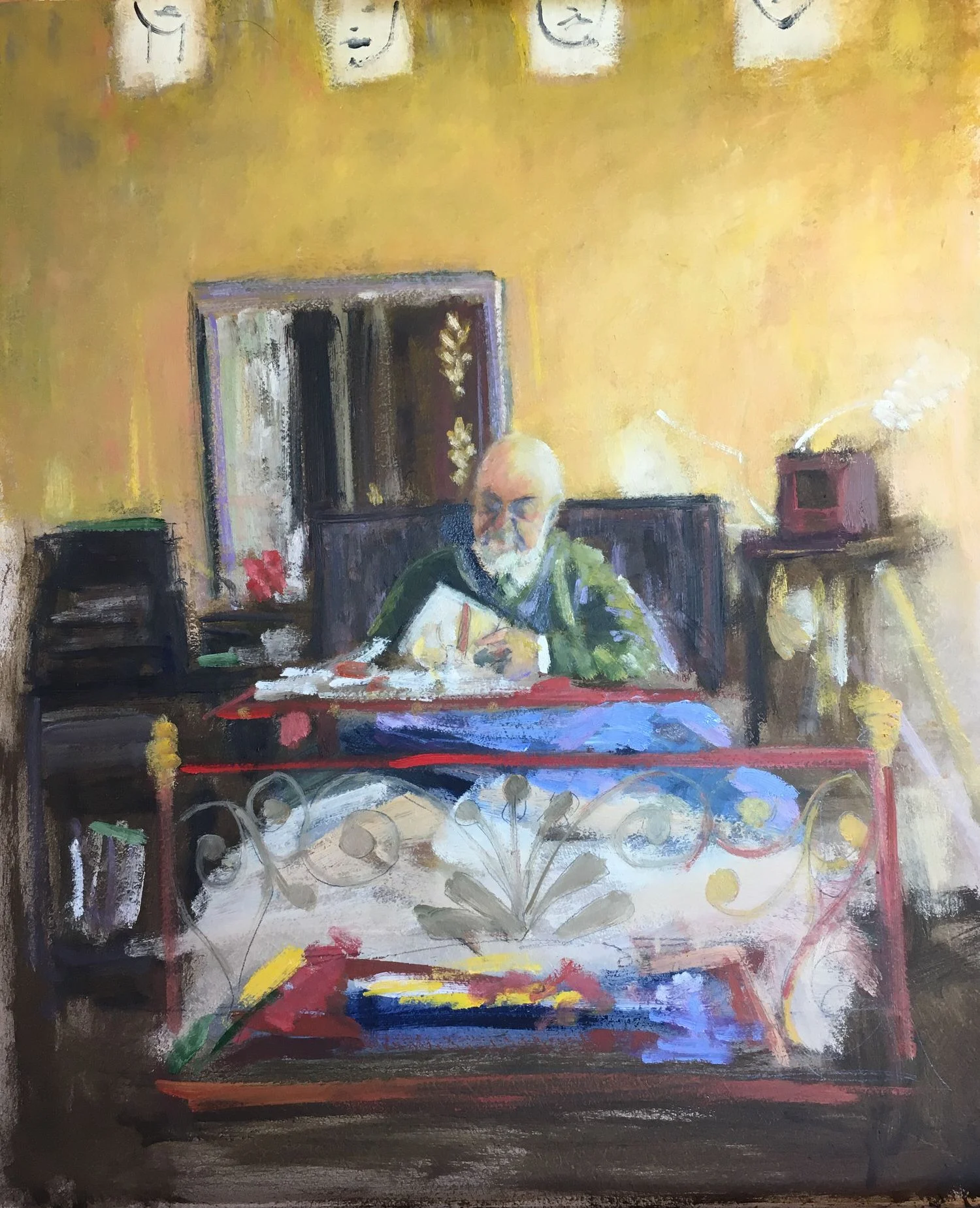 Matisse In Bed With Scissors