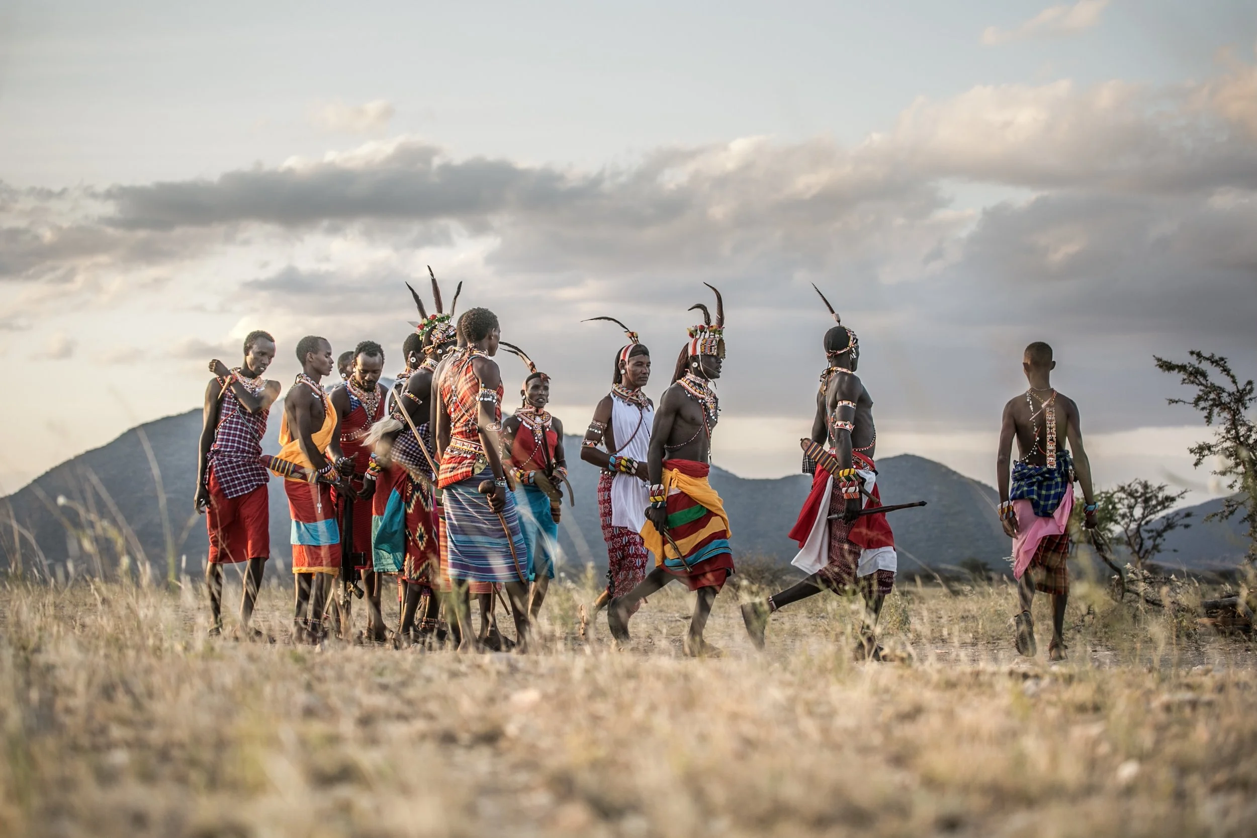 Samburu warriors in northern Kenya | Photography @finlaymarrian