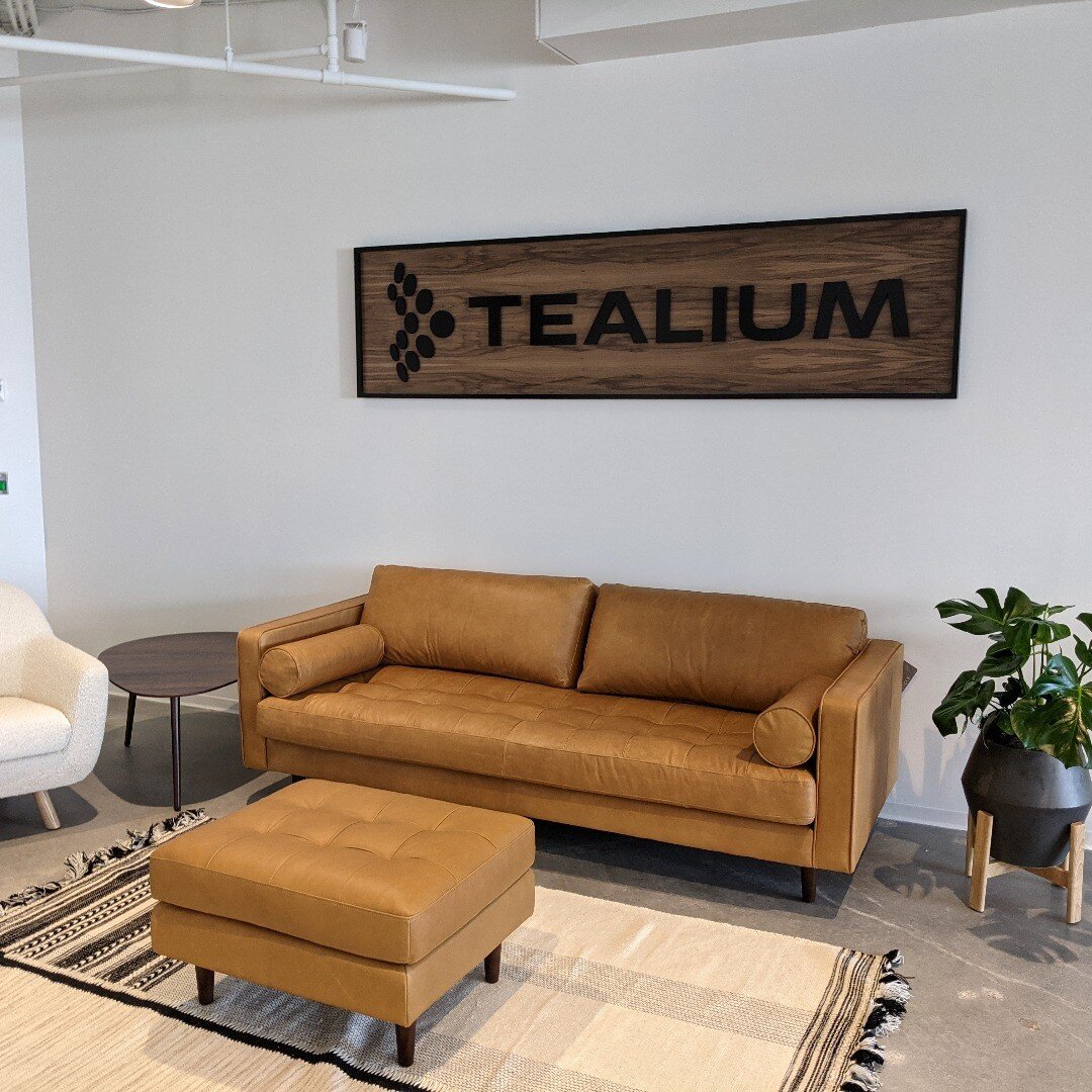 Another satisfied customer! Really happy how this 8ft sign came out! @tealium @axiomcncprojects #woodworking
