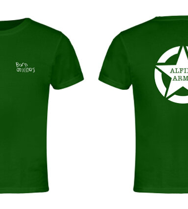 Alfies Army green tshirt frontandback.jpg