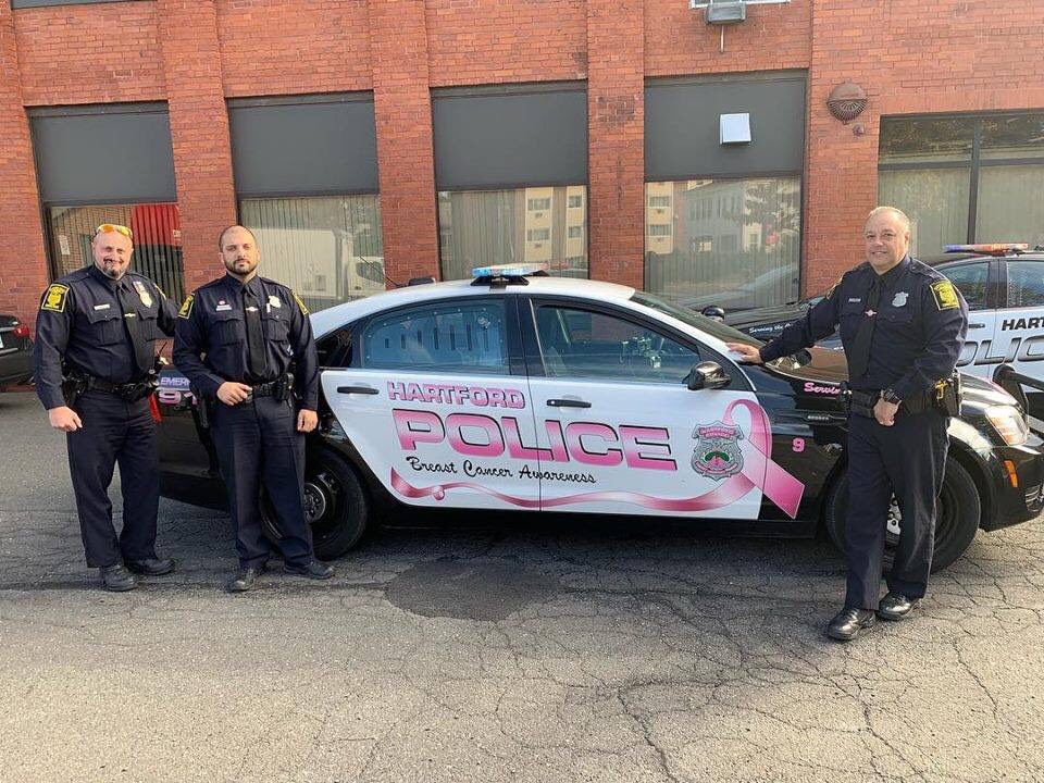 Breast Cancer Awareness Police Car