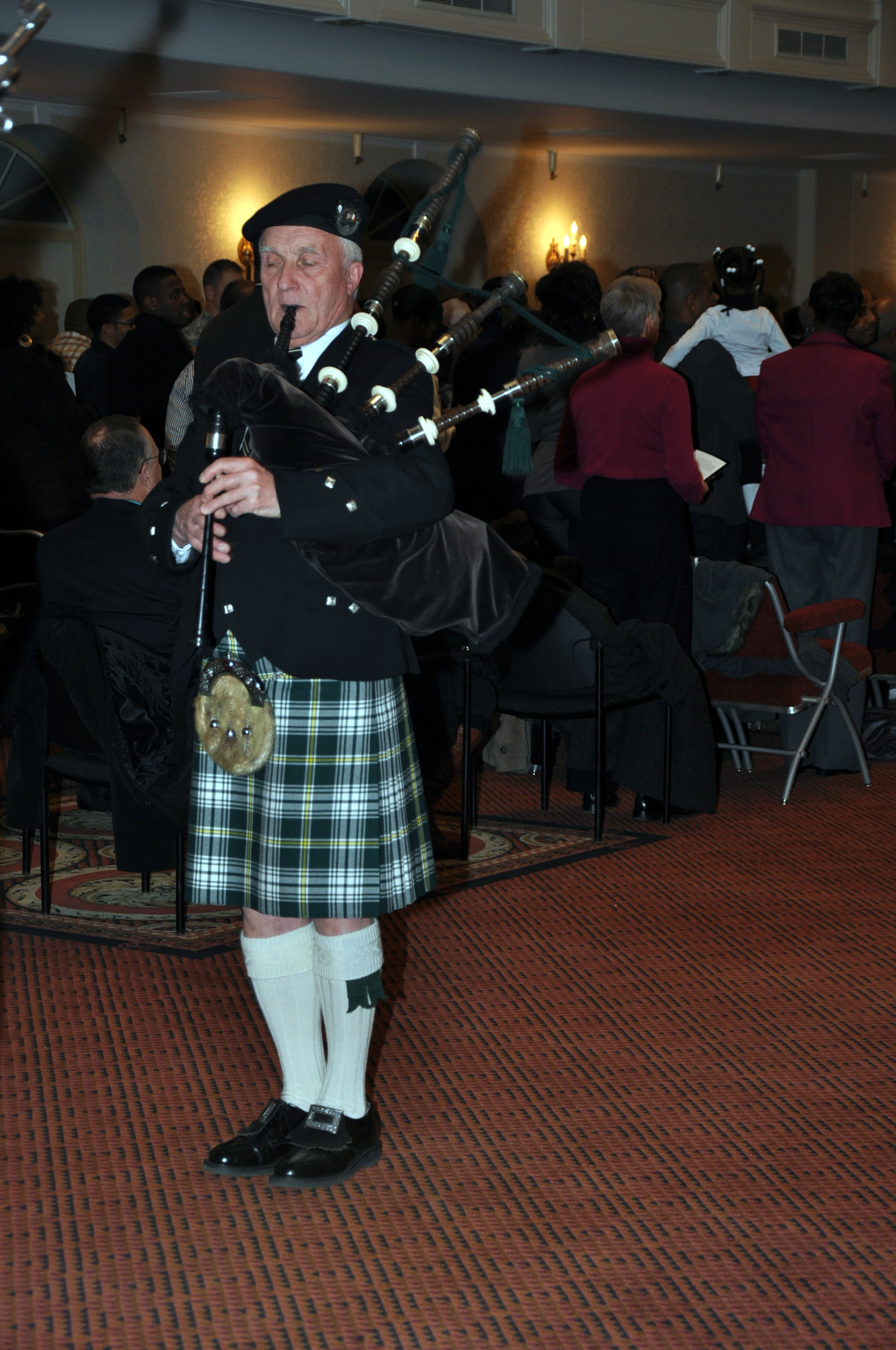Bagpipes at event