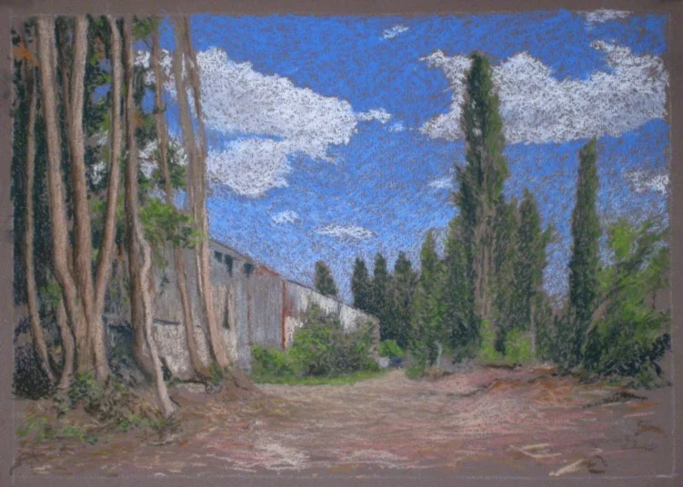 Trees and Old Wharehouse Greenhithe