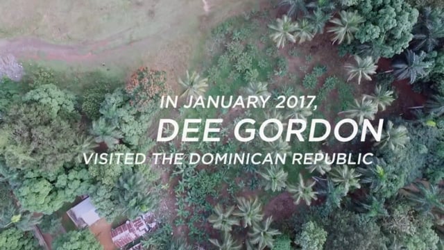 2017 Dee Gordon Striking Out Poverty in the Dominican Republic (In Game)