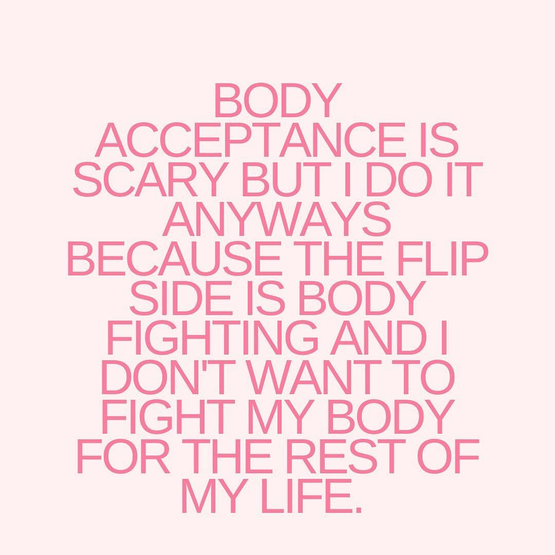 Gentle reminders about body acceptance. It&rsquo;s hard and it&rsquo;s a practice and if you&rsquo;re attempting it, you&rsquo;re moving in the right direction.⁣
⁣
What have you found the most helpful on your body image journey? 👇🏻!⁣
⁣
X,⁣
⁣
Soshy