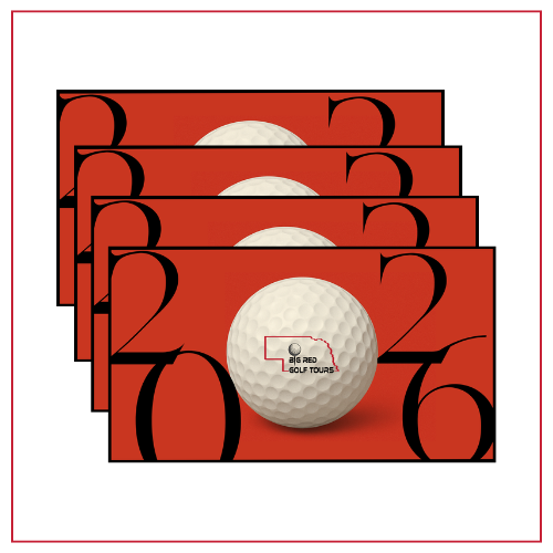 4 Big Red Golf Tour Books (#1 seller)