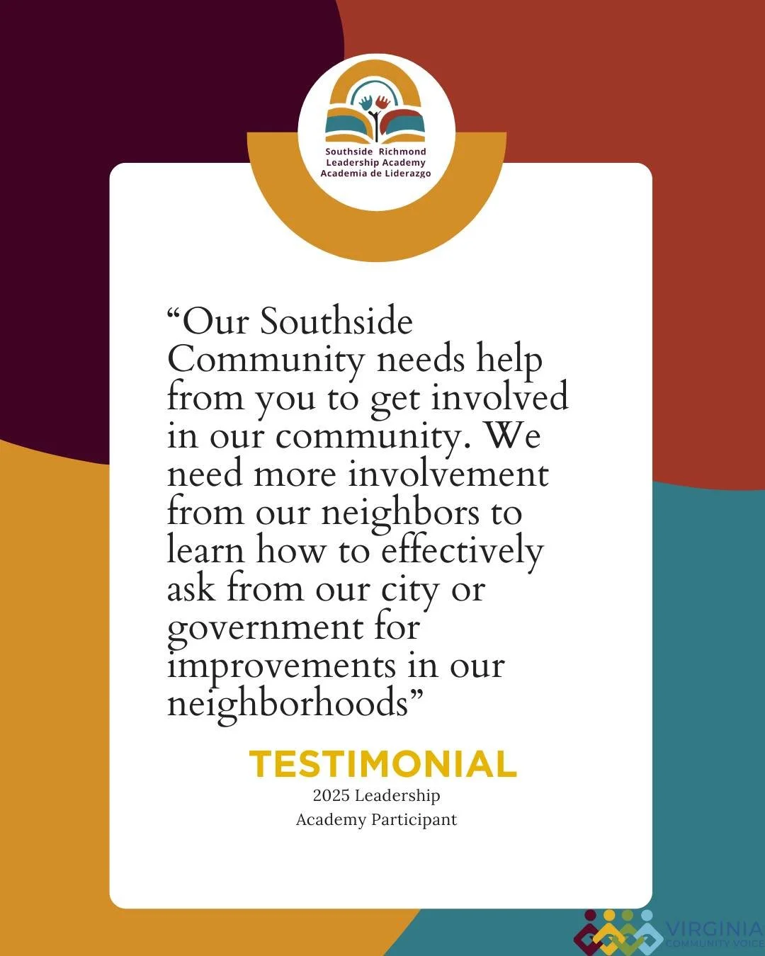 Do you  live or have a strong investment in Southside, Richmond, (Neighborhoods between Richmond Highway and Midlothian Turnpike) and want to be a part of a program that builds authentic relationships, provides practical skills and knowledge, and bui