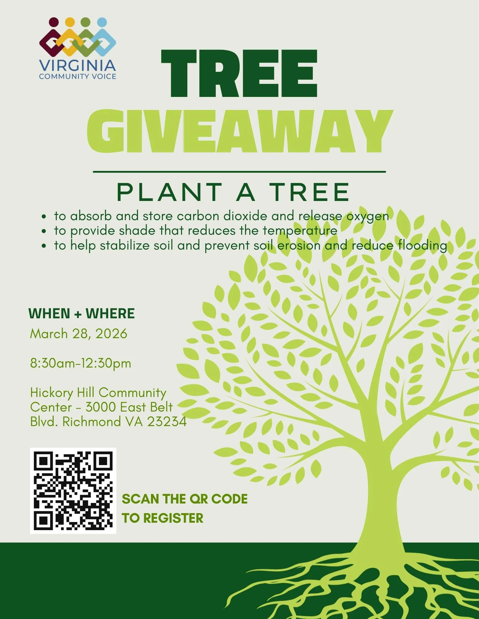 We've got 50 trees go giveaway focusing on Southside residents. First come, first serve so please make sure you register with the QR code!

#treegiveaway #plantmoretrees #plantatree