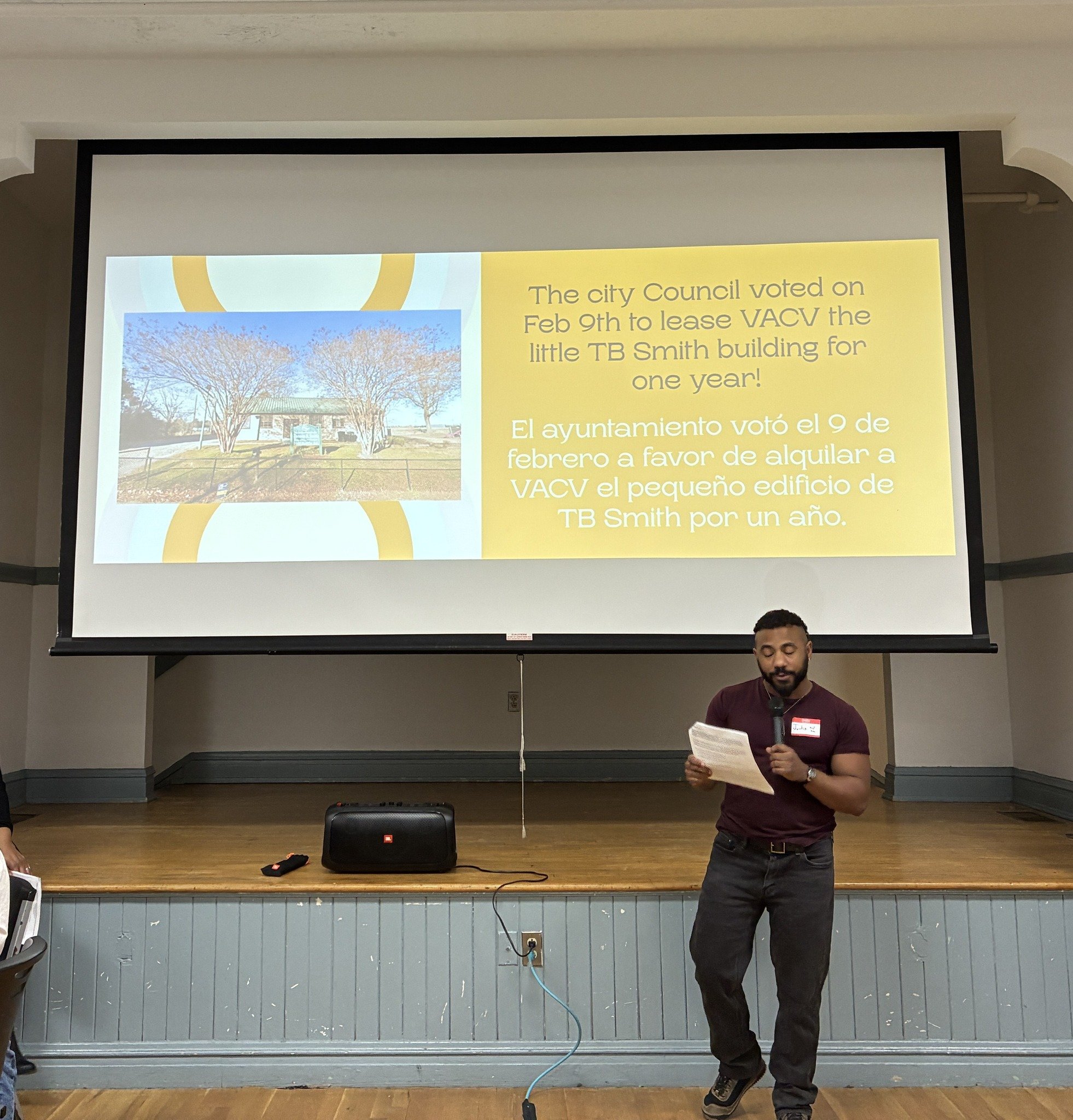 Back in February, The city Council voted to lease VACV the little TB Smith Community Center building!

This is both a small step and a big step forward. While we do not own the building and the lease is limited, it gives us a valuable opportunity to 