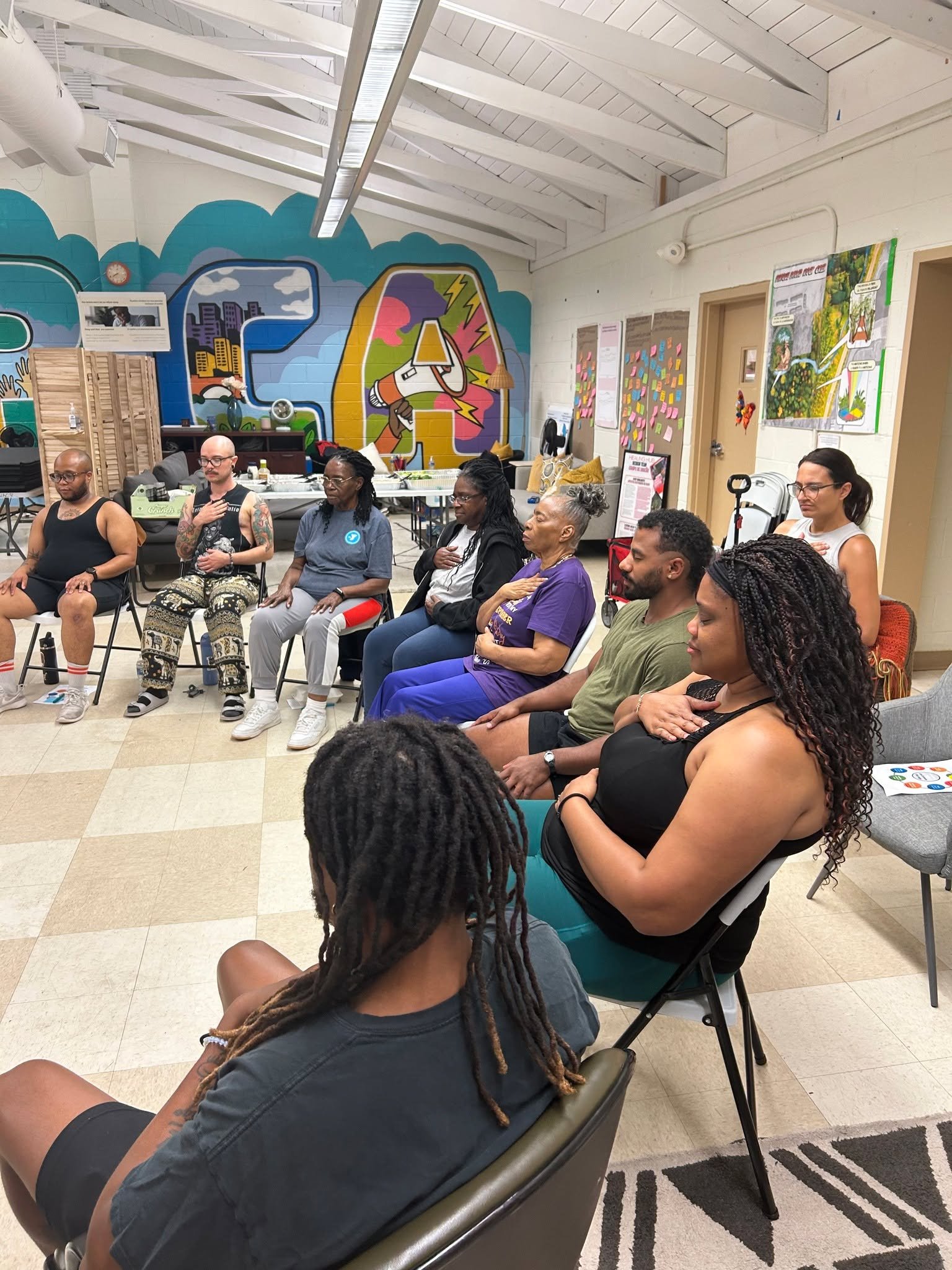 From our Breaking the Stigma Series on Yoga - 
"Being in my body is a part of healing myself and my community, and these practices invite me to reconnect to heal myself and my neighbors." - E'laine Williams 

#yoga #breakingthestigma #heali