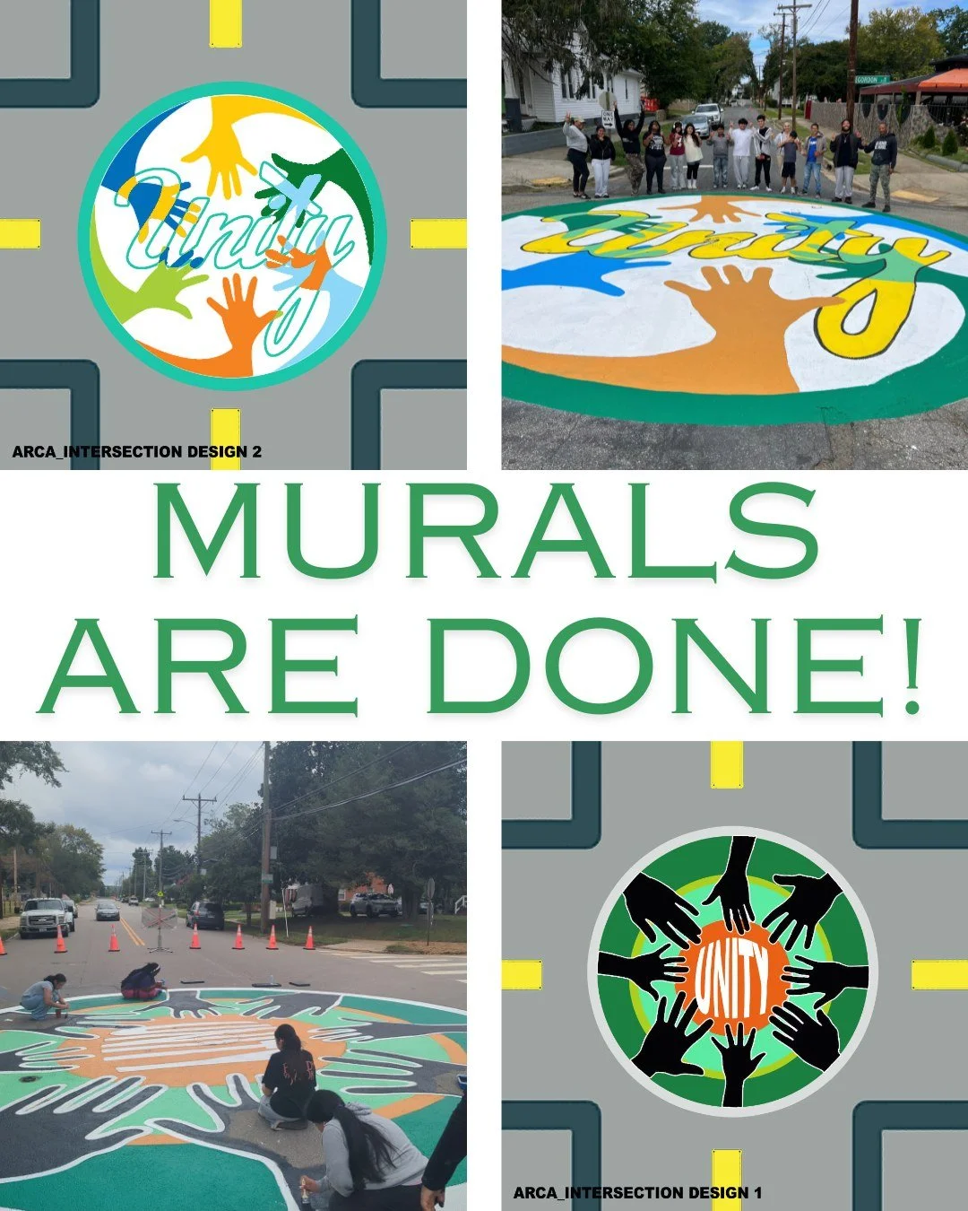The art for safter street murals done by ARCA's (our youth engagement program) and @hamglass are done!!!!

Have you seen them????

_____________________________
2024 - In an effort to prepare Southside neighbors for the City of Richmond&rsquo;s Peopl