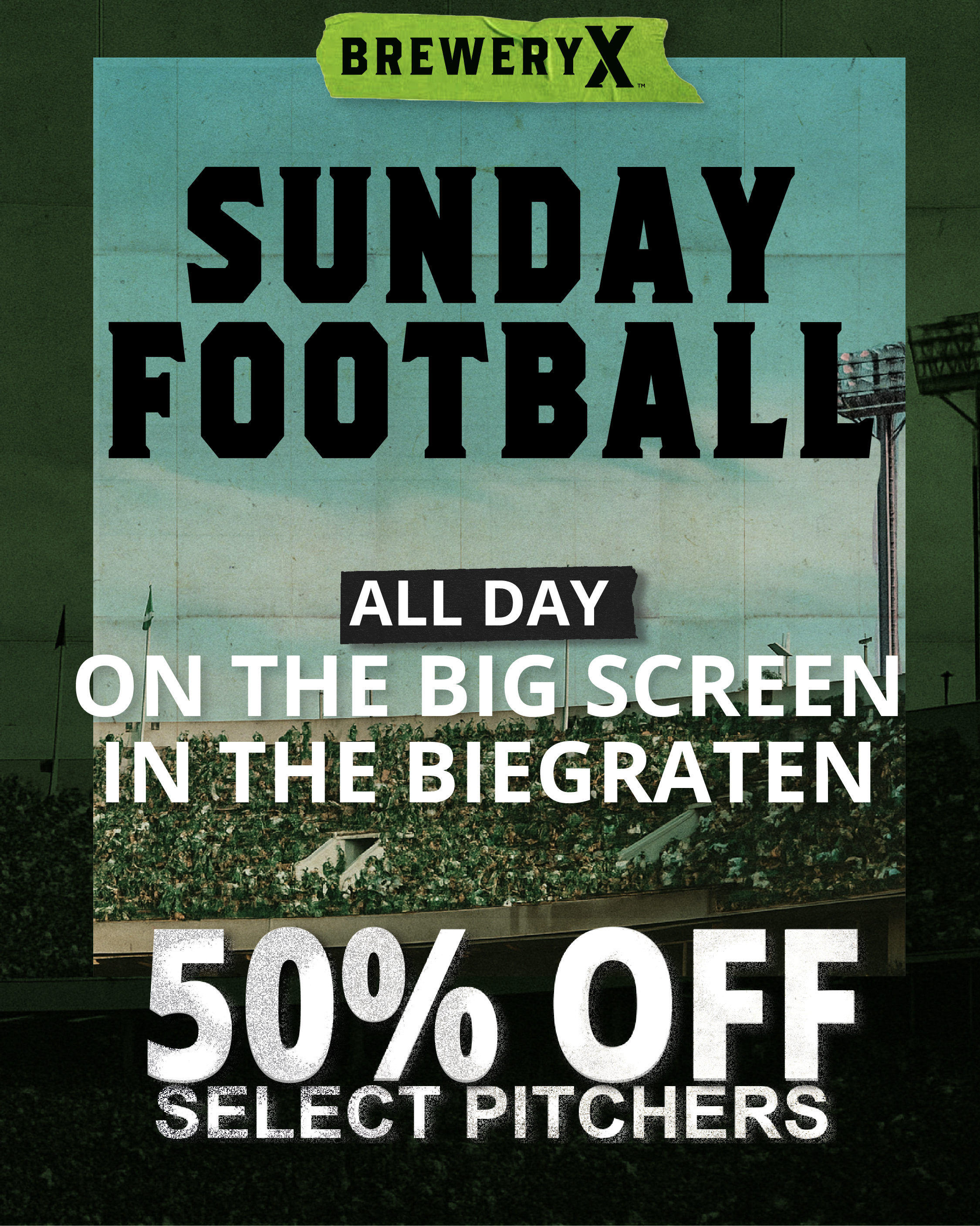 Sunday Football in the Biergarten  