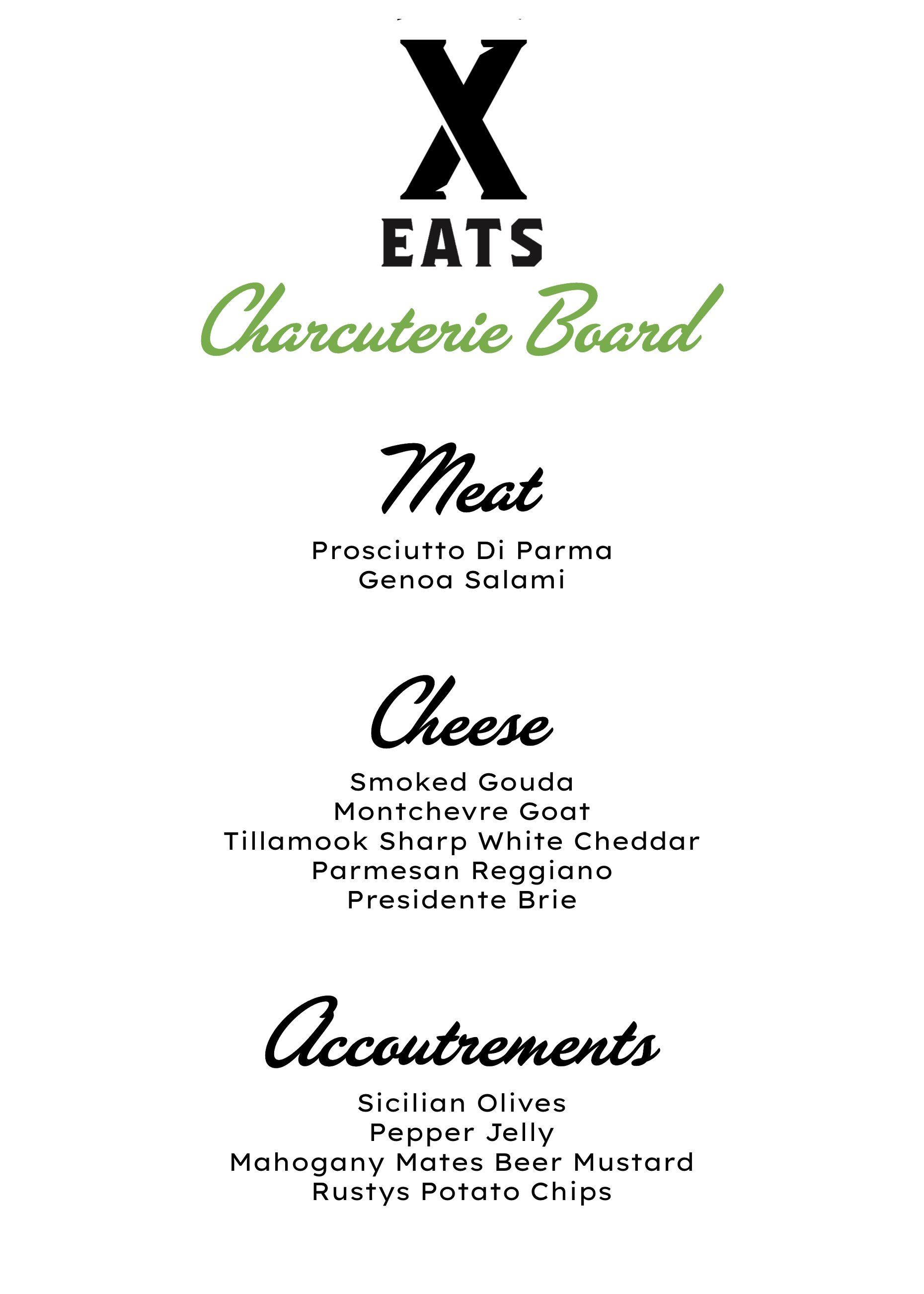 Menu — Brewery X