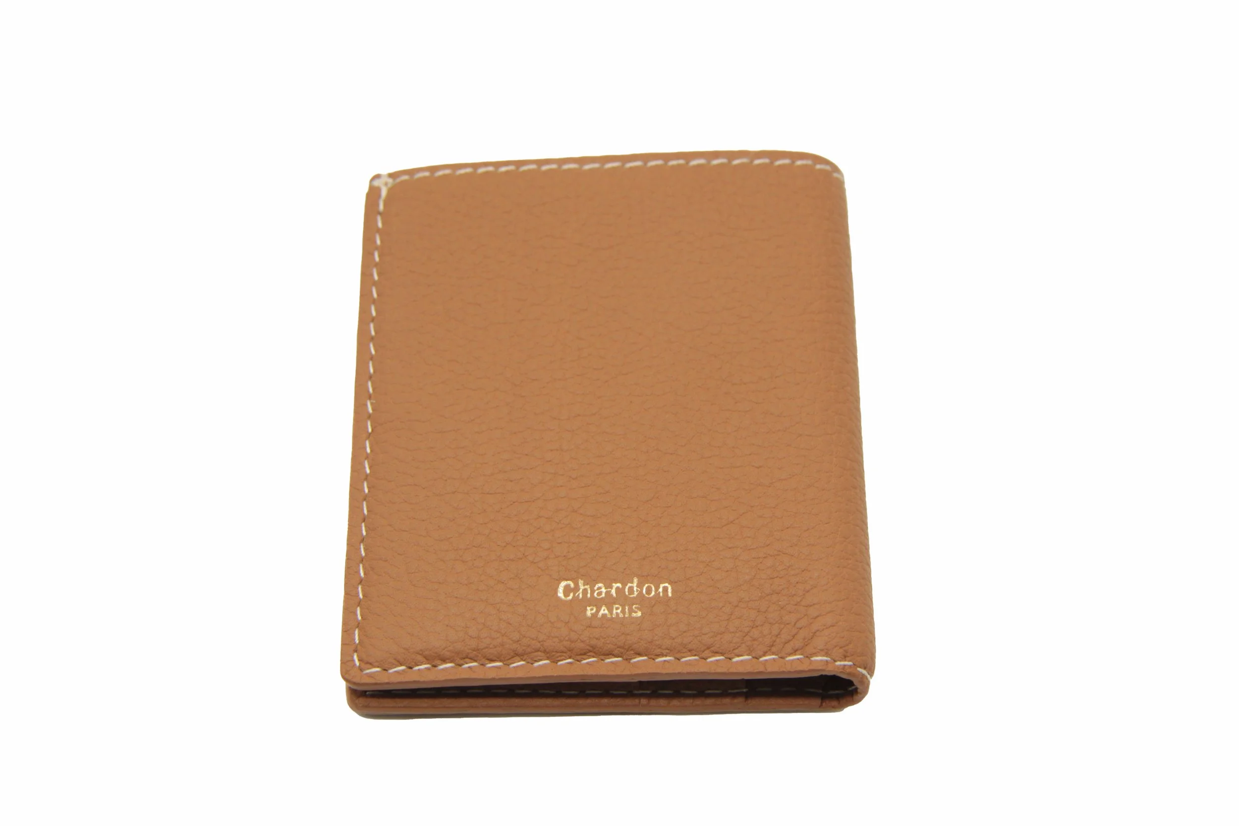 Honey leather card and bill holder