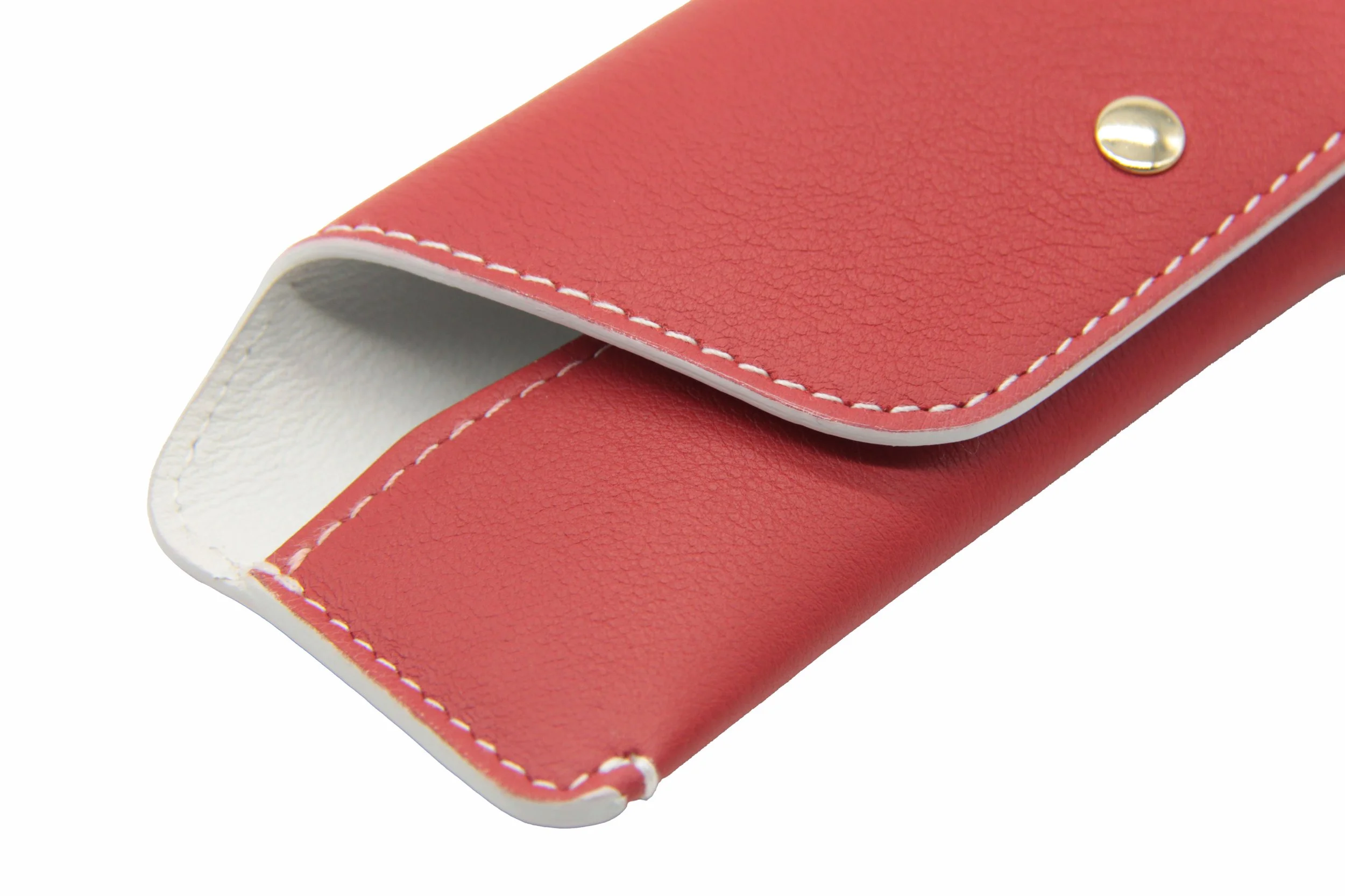 Étui à Lunettes Double Justina Claire - Motif Rouge-gorge Brodé, 18x10 Cm, 100% Polyester