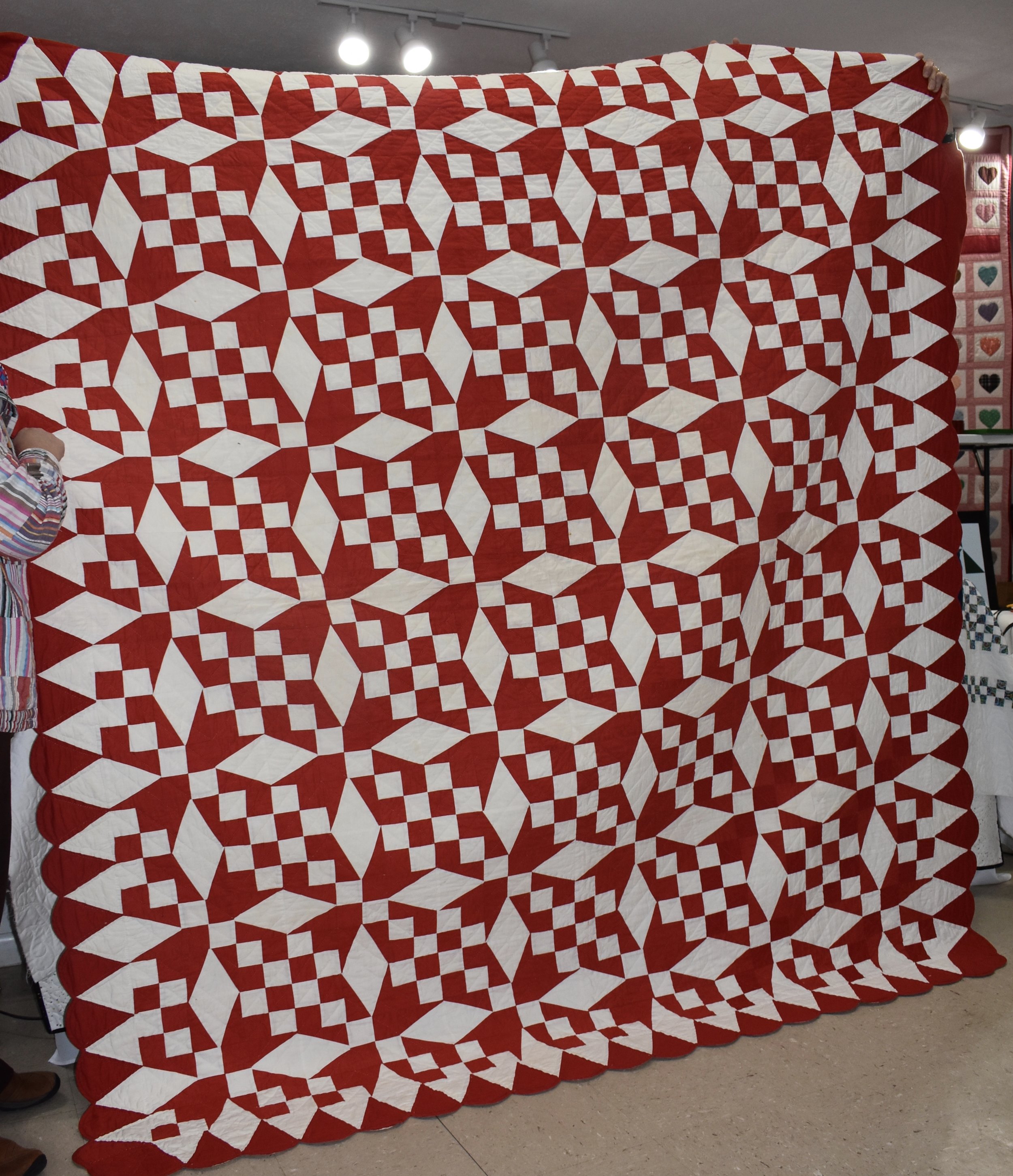 Anna Miller Quilt made by mother and church ladies