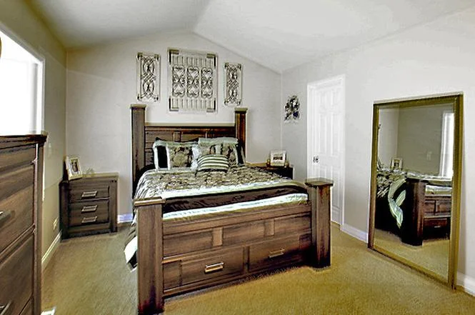 The beautifully fuzzy before picture from the listing when we bought our house.