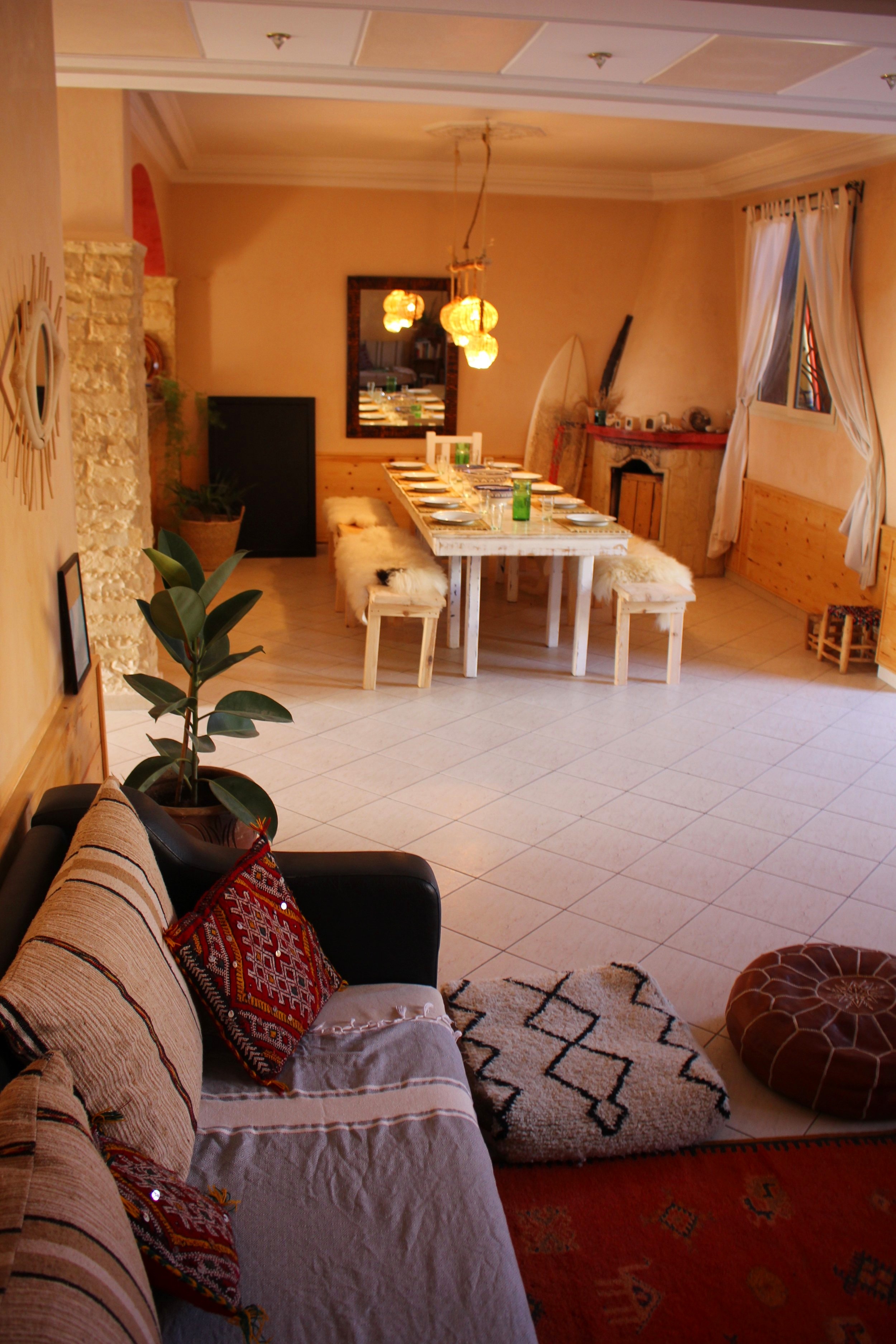Bohemian styles surf lodge in Morocco (Copy) (Copy)