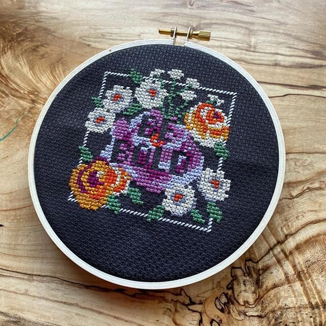 I finished another @junebuganddarlin cross stitch! This one took me a while because I kept putting it down and forgetting about it, but luckily for me cross-stitching doesn&rsquo;t bother my wrist as much, so it was a nice &ldquo;break&rdquo; from kn