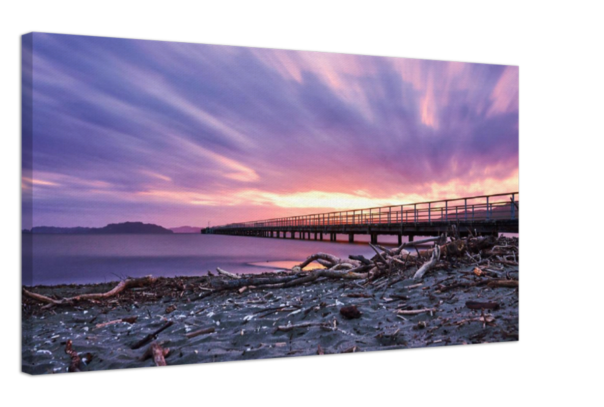Petone Wharf Canvas Wall Art
