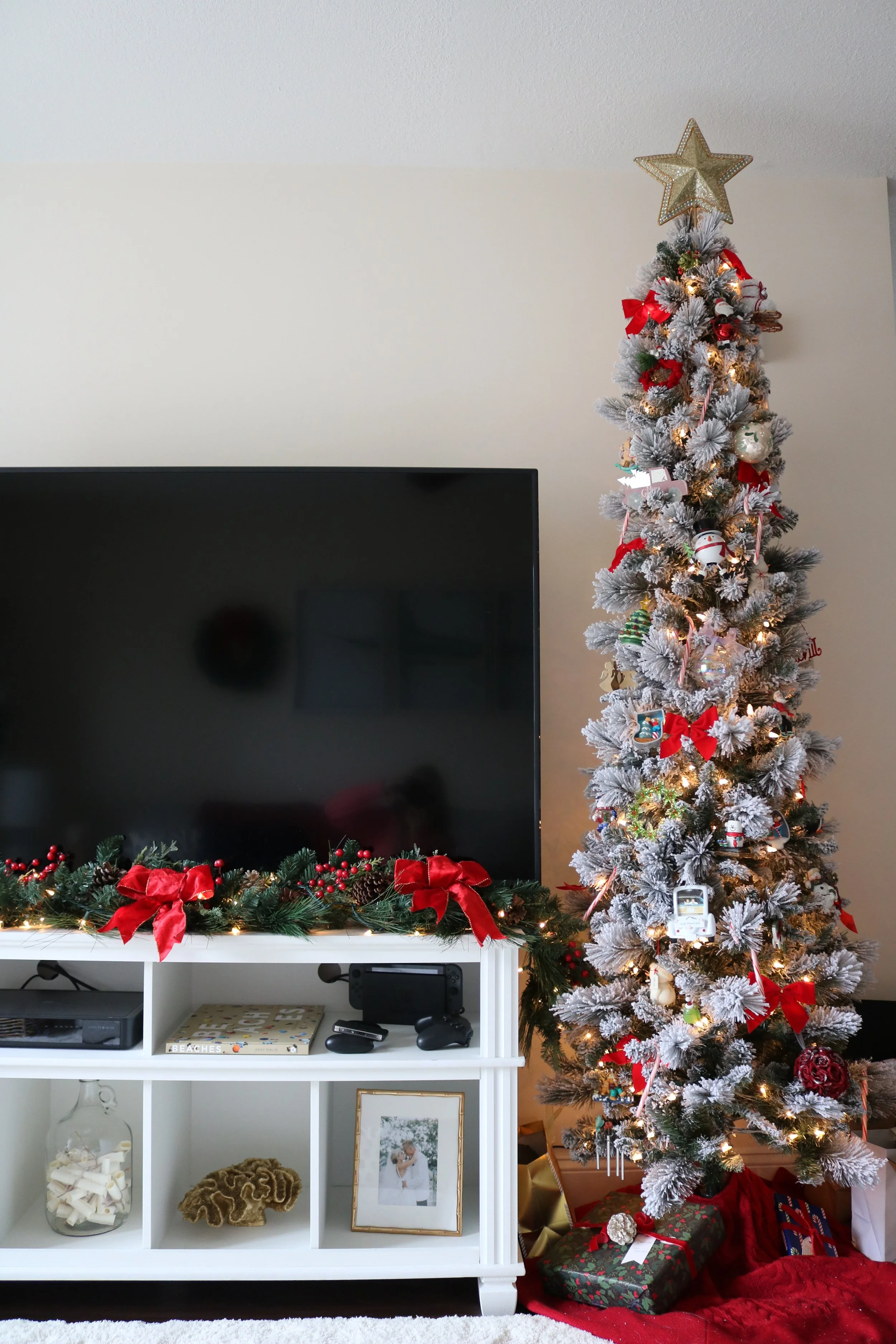 Our Christmasy Blacksburg apartment