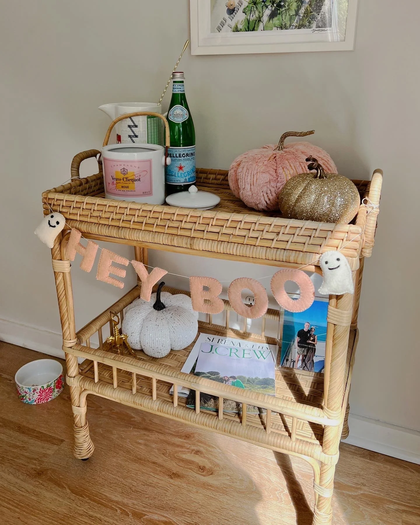 Fall Bar Cart