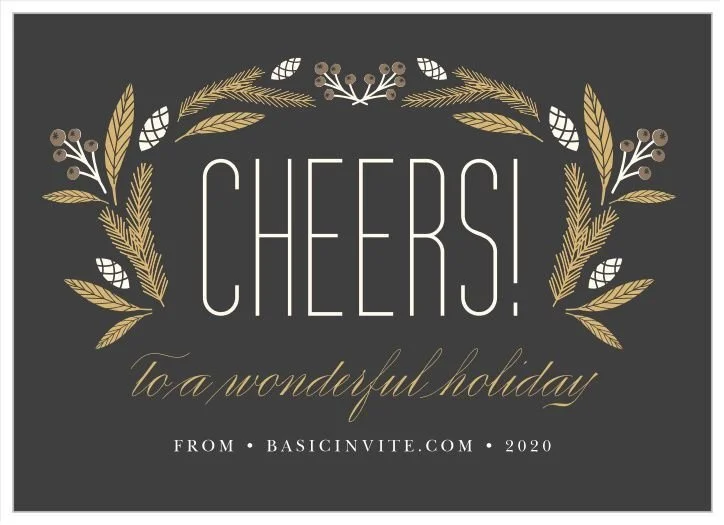Basic Invite Holiday Cards - Paid Partnership