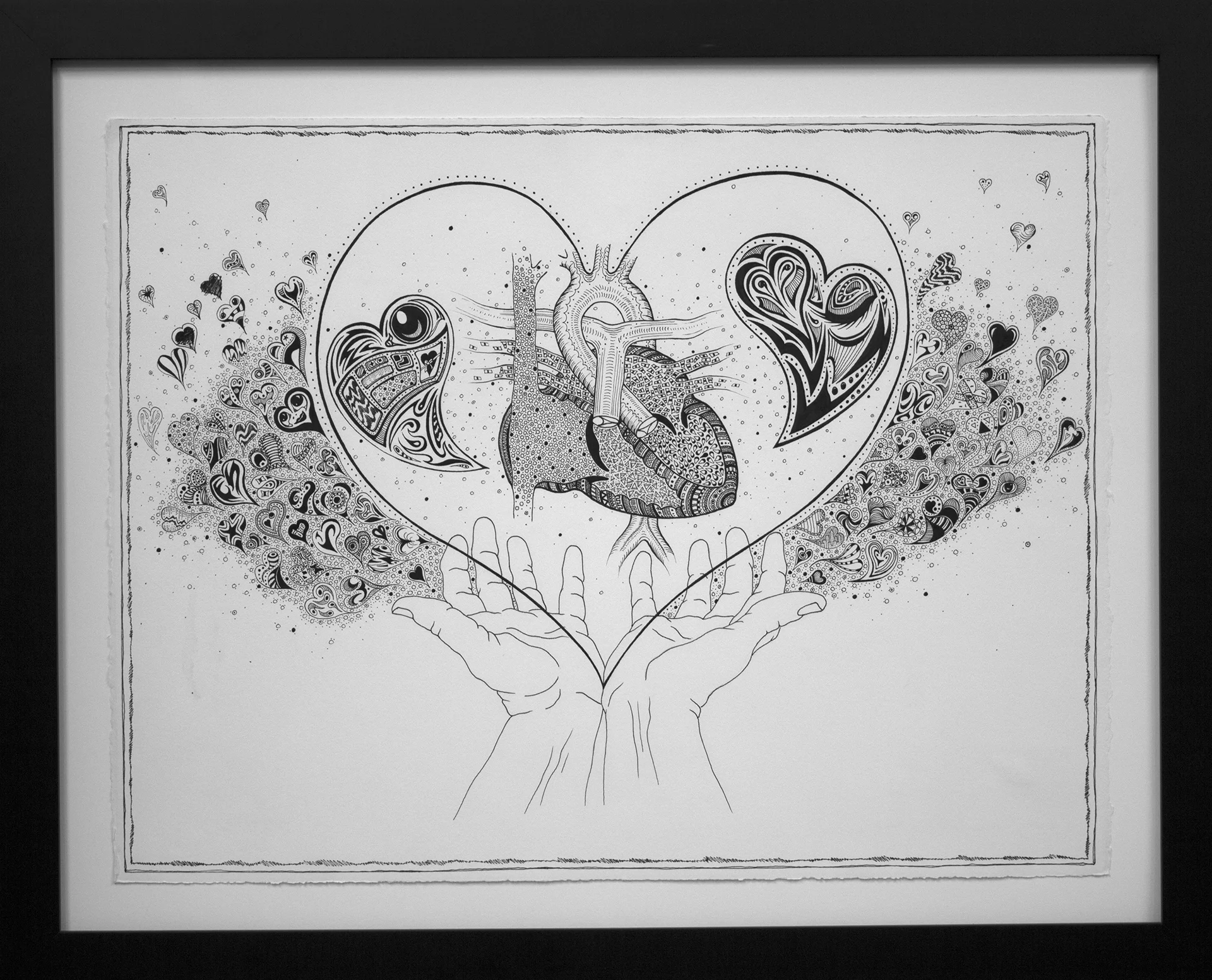 The Second Collaborative, Cathartic Heart Drawing