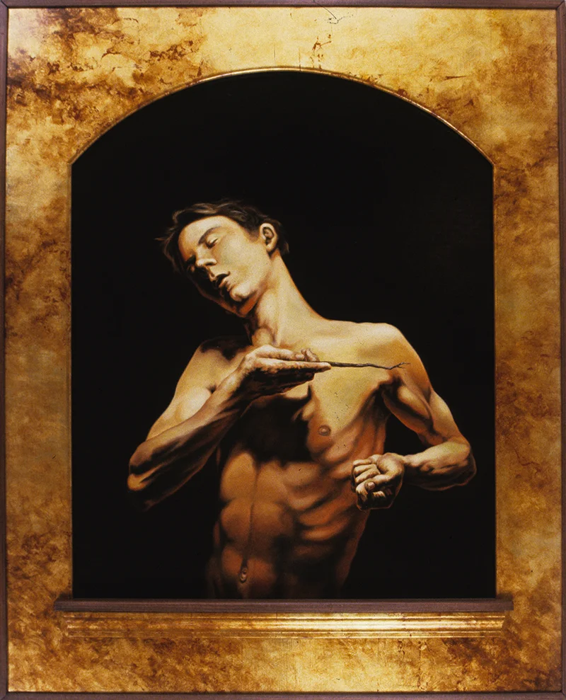MAN WITH STICK