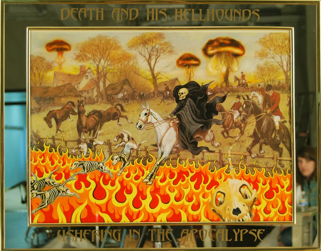 DEATH AND HIS HELLHOUNDS USHERING IN THE APOCALYPSE