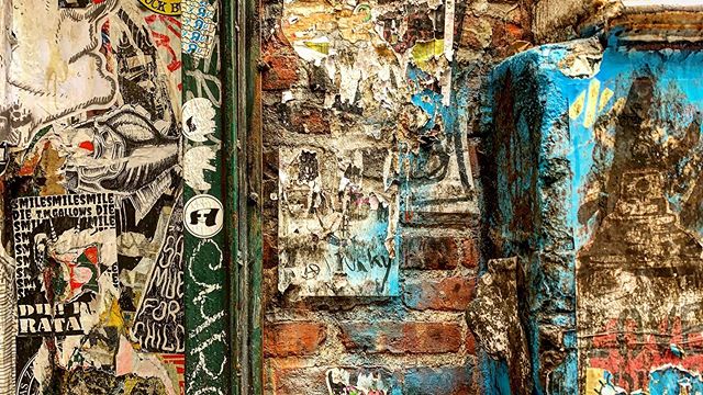 &lsquo;NYC Street Gallery Textural Vignette No. 214&rsquo; #texture #nycphotography #streetartnyc #sohonyc #streetart #nycstickers #streetartphotography #streetphotography