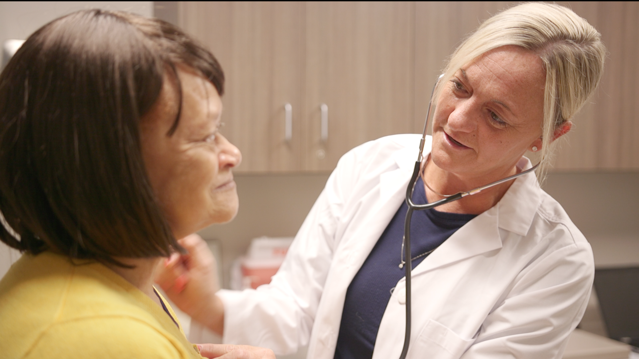 A Guest receives a checkup in our examination room.
