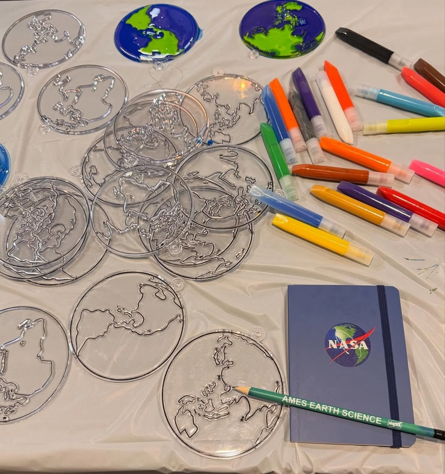 Helping run the activity booth at the @nasaames Earth Day event! #NASA #science #earthday2026