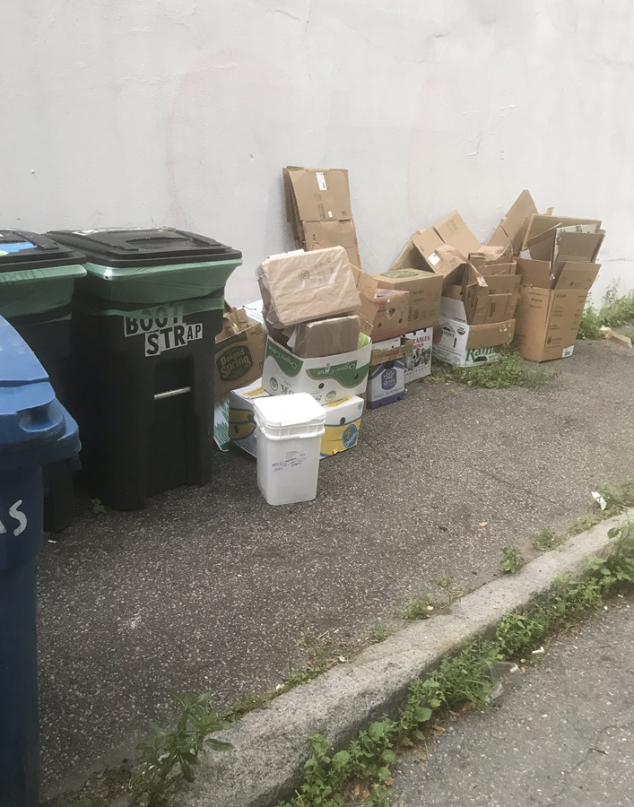 shows the clean up necessary at cutillo park