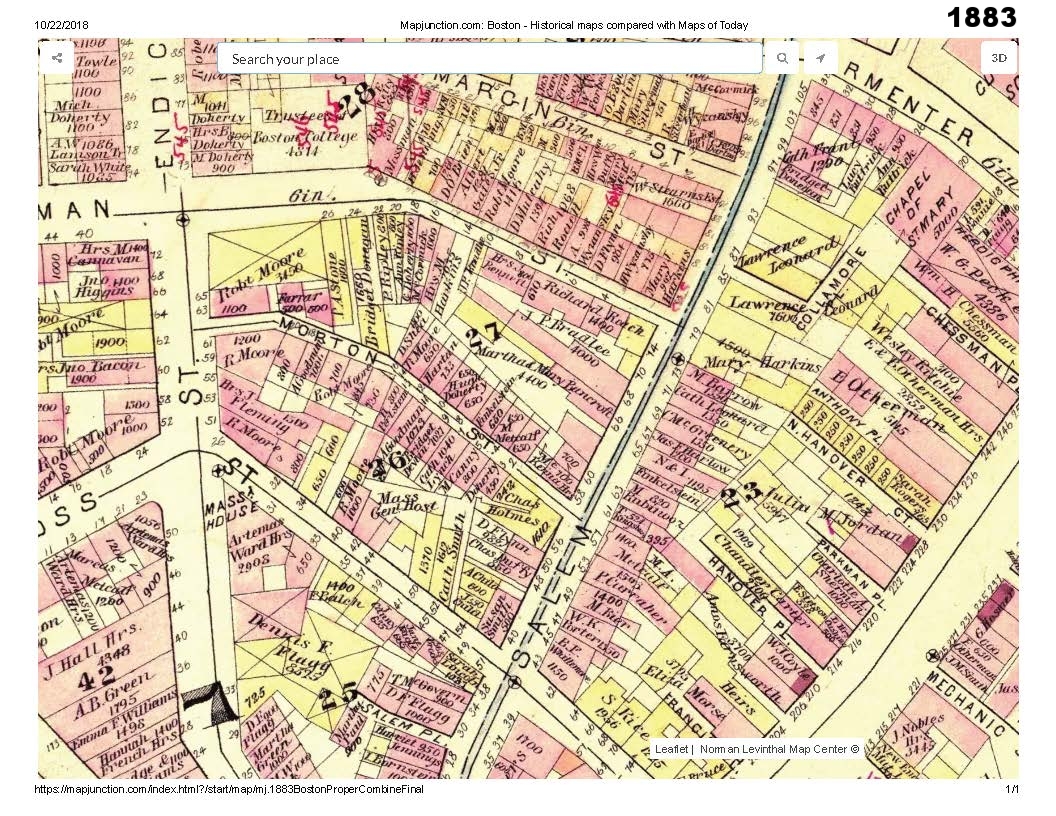 1883 historic map traces the development of cutillo park and morton street area