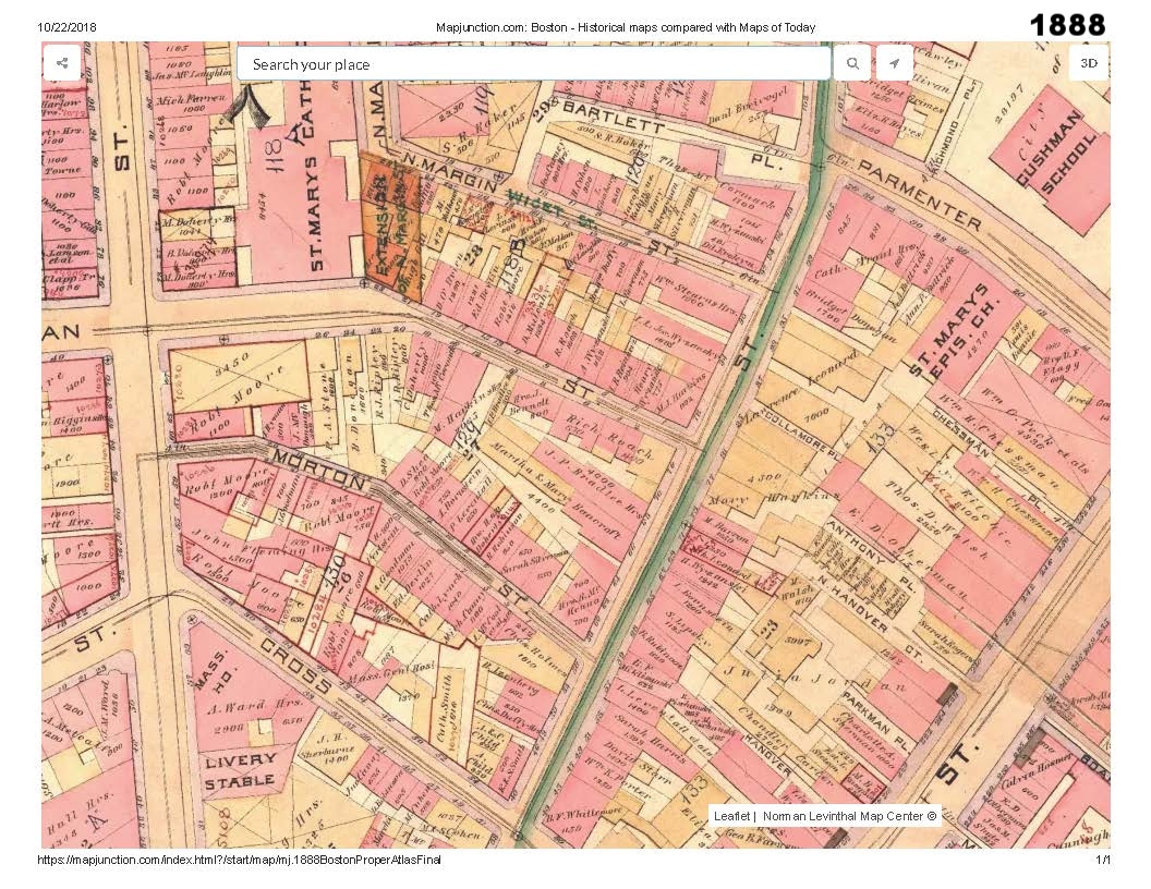1888 historic map traces the development of cutillo park and morton street area