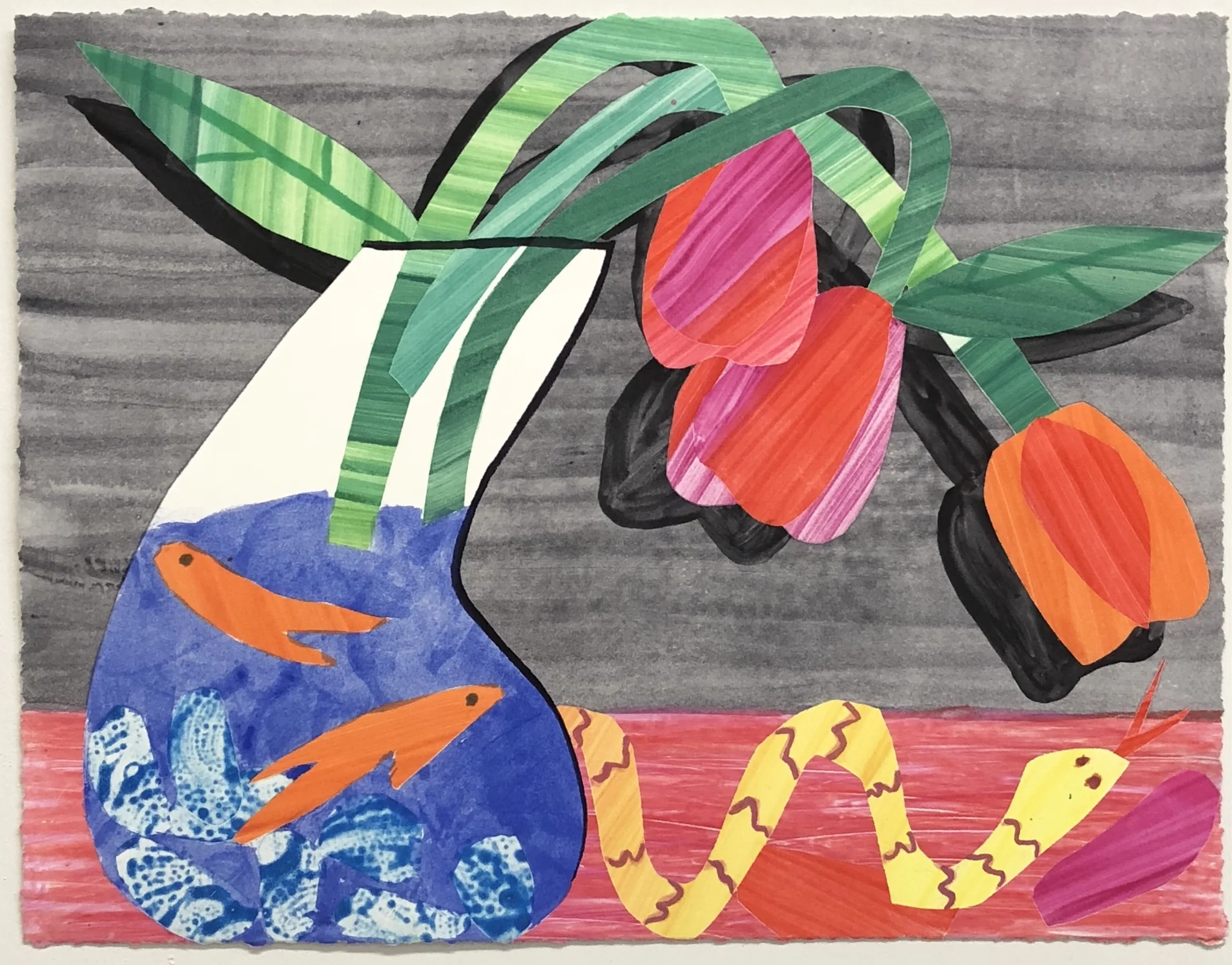 Karen Lederer @krlederer Untitled, 2018 Watercolor monoprint 11 x 14 in.
