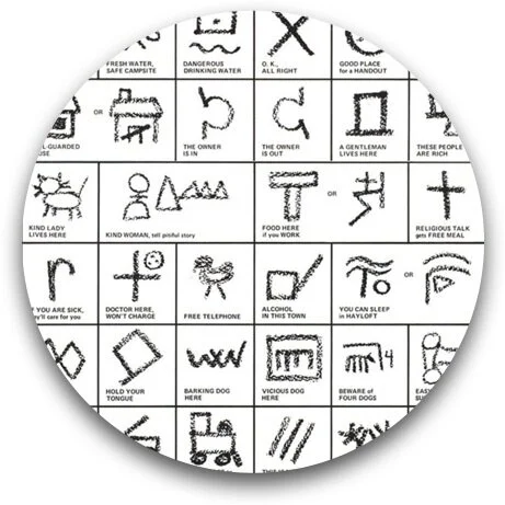 Hobo CodeThe rules and definitions of hobo code spread by word of mouth; there’s no written “rulebook” about what each code means.