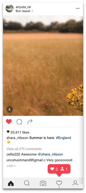 Relaxed mode- Normal Instagram Interface