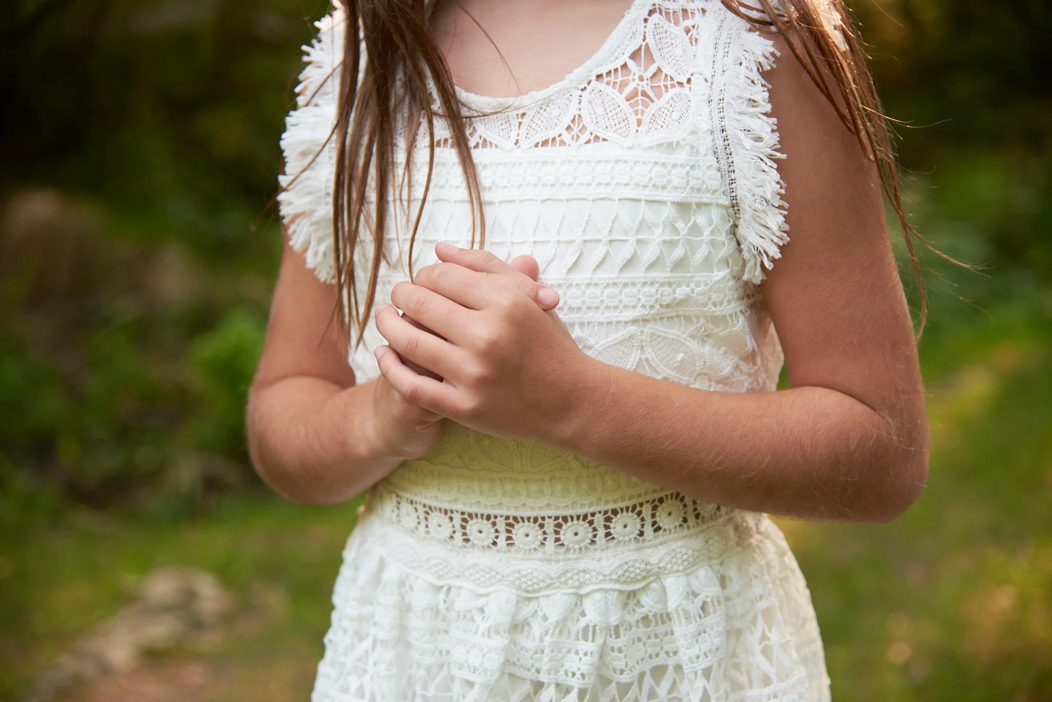 portrait of girl at an extended family reunion in Weston, CT with family photographer Pamela Einarsen.