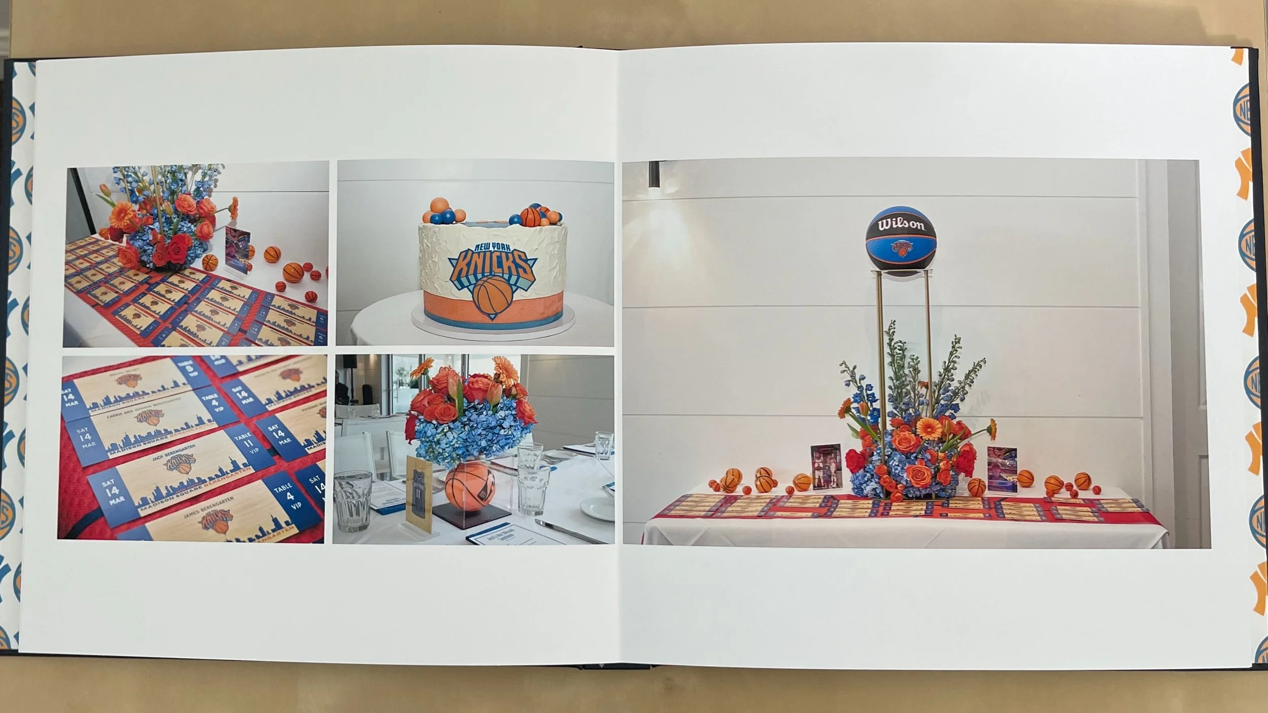Fine art photo book by bar mitzvah photographer Pamela Einarsen featuring photos of the decorations at he Boathouse Restaurant in Westport, CT.